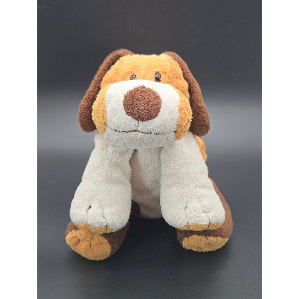 Ty Pluffies Whiffer Dog Plush TyLux Plush Soft Toy 2002 Brown Gold White